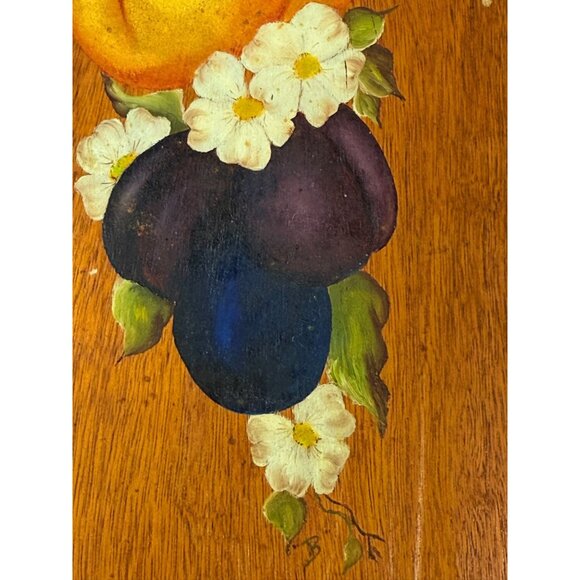 Wooden Wall Art Hand Painted Fruit on Board Kitchen Home Decor Decorative Accent - Picture 10 of 13